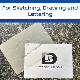 DJP Tracing Paper A4 100 Sheets 90gsm Translucent Drawing Art Vellum Acid Free High Transparency Technical Drawing Paper for Drawing Sketching Dressmaking