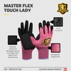 G4P Master Flex Touch Lady 3 Pairs Nitrile Coated Gloves