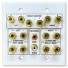 DIYTECH Speaker Wall Plate, 7.2 Home Theater Wall Plate, 2