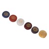 7 Pcs Rune Stones Set Different Color Smoother Yoga Stone