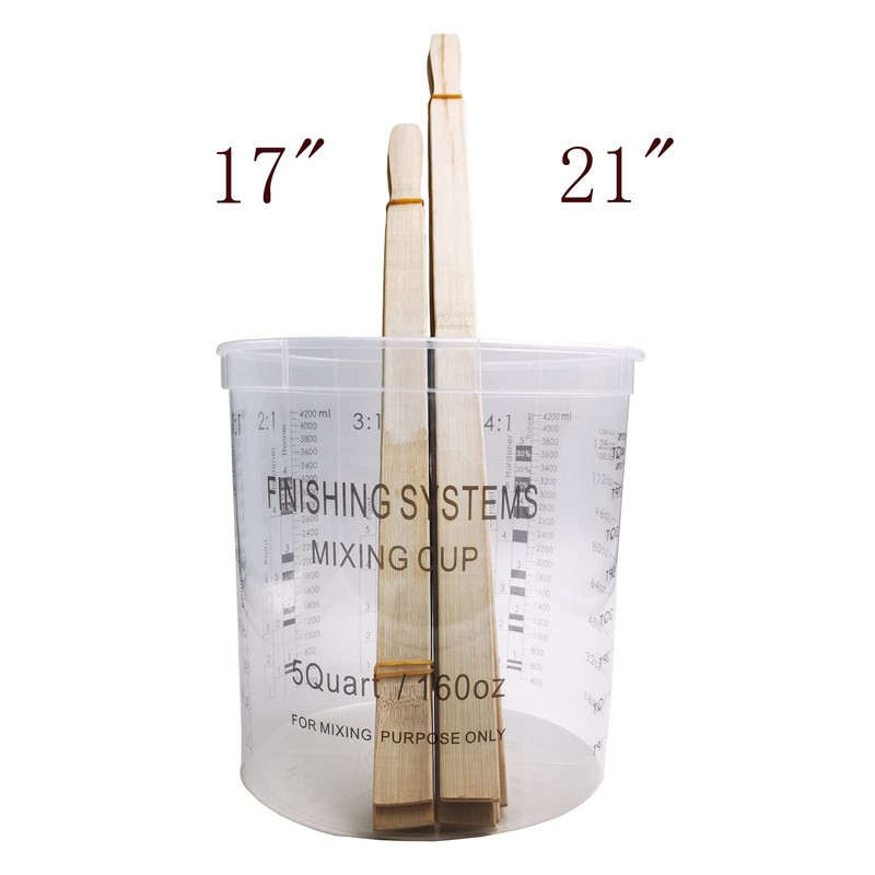 5 Gallon Paint Stir Sticks Bulk 21 inch, 20pc Wooden