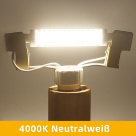 Akynite R7S LED Torch 118 mm 15 W Neutral White 4000 K, 1540 Lumens, Halogen Rod J118 R7S 120 W-150 W Replacement, 360 Degree Light, AC 220-240 V, R7S 118 mm LED Stick Lamp, Set of 2