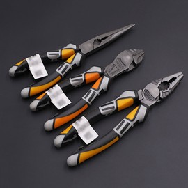 8'' Wire Plier Professional Electrician Plier Chrome-Vanadium Steel Wire Cutter Stripping Crimping Tool