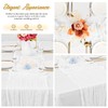 LYAFS 8 Pcs White Cheesecloth Table Runner 20"x120", 10FT Gauze