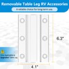 Virego Upgrade Removable RV Table Leg Accessories, Aluminum Alloy Table