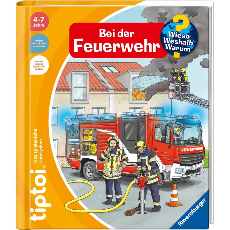Ravensburger tiptoi on the Go with the Fire Truck with