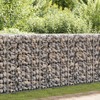 vidaXL Gabion Basket Steel 78.7" Outdoor Garden Patio Wall Wire
