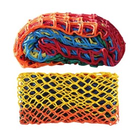 LGLFDJ Multicolor Safety Rope Net for Kids, Exterior Guardrail Net for Stair Balcony, Knotless Fence Protective Netting, Outdoor Terrace Decoration Grid Net (1M×1M(3.3FT×3.3FT), Multicolor)