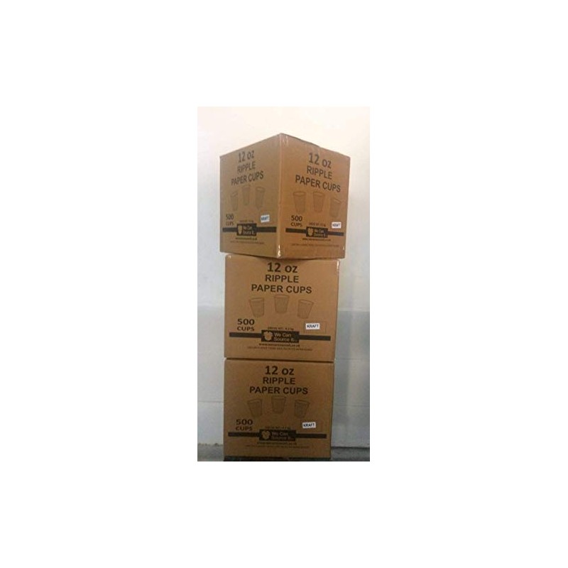 We Can Source It Ltd - 8oz. Brown Kraft Ripple