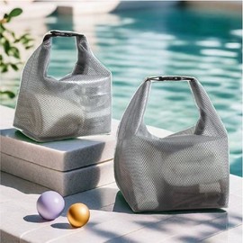 Ultimate Waterproof Mesh Aqua Pouch Swim Bag GS002548 Gray 2ea