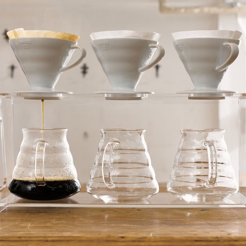 Hario V60 Ceramic V-Shaped Cone Coffee Dripper with Heat Retention,300