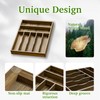 Kiasthome Acacia Wood Silverware Drawer Organizer, Kitchen Utensil Cutlery Drawer