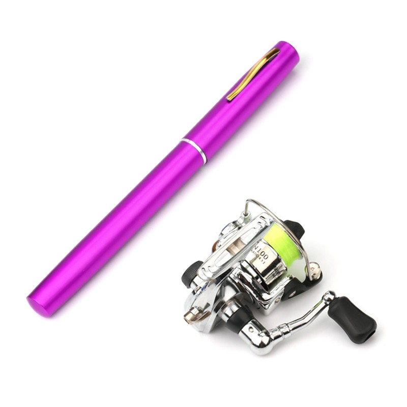 Pocket Collapsible Fishing Rod Reel Combo Mini Pen Fishing Pole
