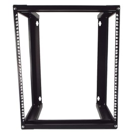 CNAweb 12U Wall Mount Open Frame 19" Server Equipment Rack 19 inch Depth – Black
