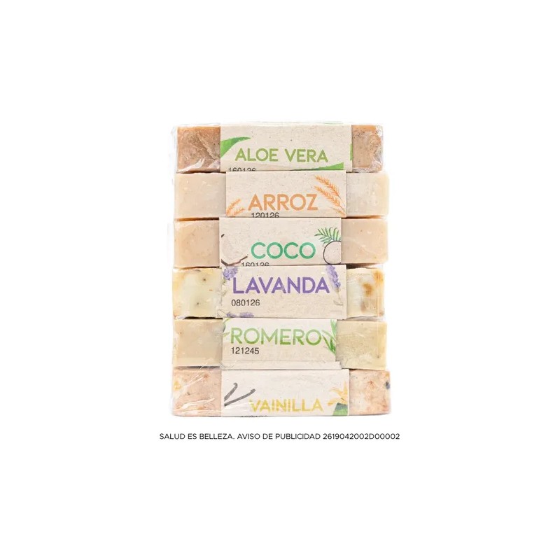 Kit Aromas · Jabones Artesanales Pacalli · 6 Pack 100g