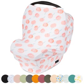Simka Rose Car Seat Cover for Babies – Multipurpose, Breathable Nursing Cover and Baby Car Seat Canopy - 360 Coverage - Breastfeeding Privacy, Shopping Cart and High Chair Cover - Newborn Essential