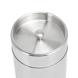 Stainless Steel Tea Canister, Portable Tea Canisters for Loose Tea and Tea Bags, Small Kitchen Metal Container, Coffee Bean Container, Tea Container, Metal Container with Lid, Tea Canister (550 ml)