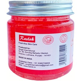 Raslok Gel De Aloe Vera Gel De Aloe 100% Puro Y Natural Para Hidratar La Piel Del Rostro Y El Cabello Hidratante Duradero, Calmante Y No Pegajoso (Fresa, 7,76 Incoloro 7,8 Onzas (Paquete De