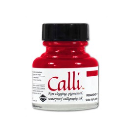 Daler Rowney Calli Calligraphy Ink Bottle, Scarlet