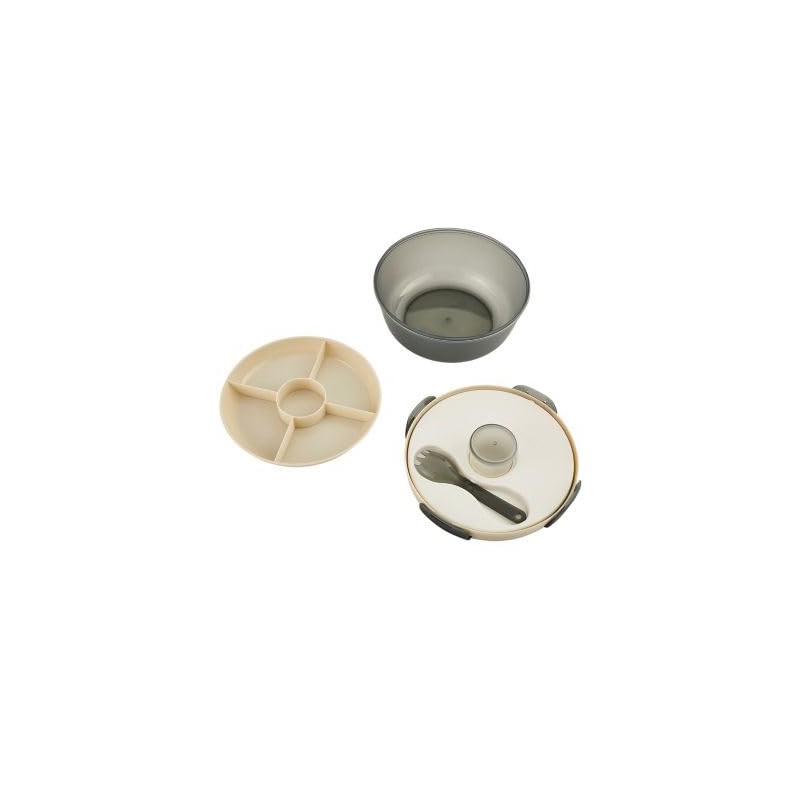 lakeland Round Salad Sandwich Lunch Box with Dividers and Ice