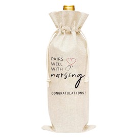Nursing Gifts for Students Coworkers Nurses Week Gifts for Women Men Best Friend Birthday Gifts for Nurse Preceptor Nursing Her Medical Assistant Student Nursing Wine Bag