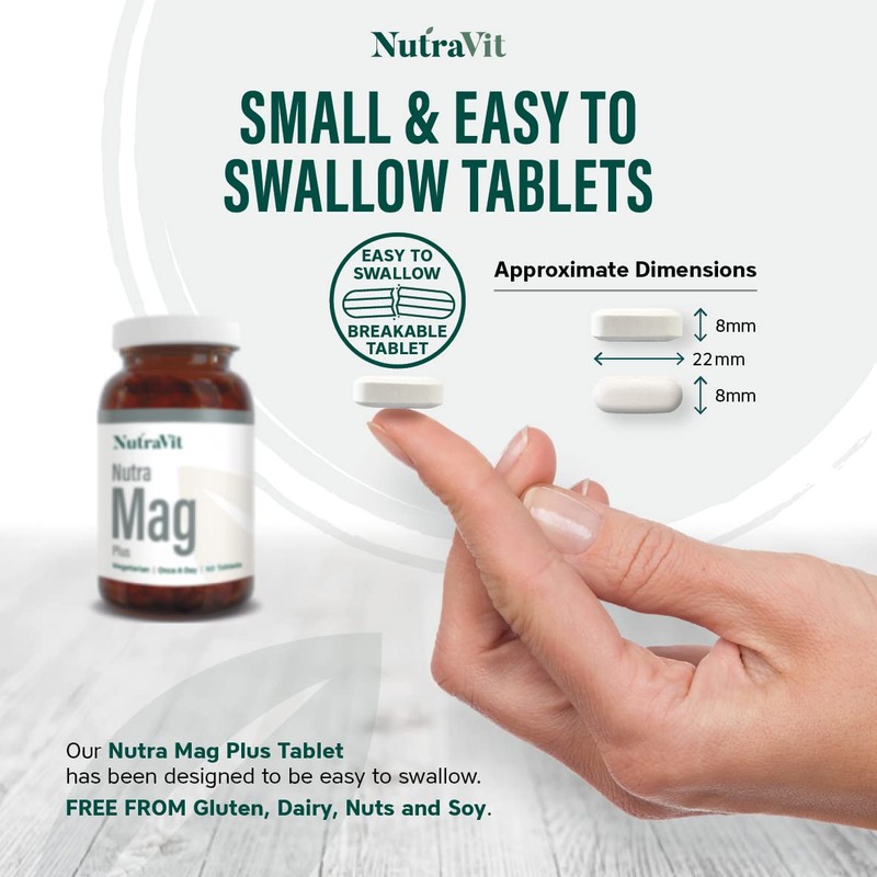 NUTRAMAG Plus - 2400mg Magnesium Citrate Tablets | Magnesium Tablets
