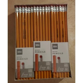 OFFICE DEPOT (LOT OF 144) #2 Wood Pencils w/ Latex Free Erasers -Sharpens Easily