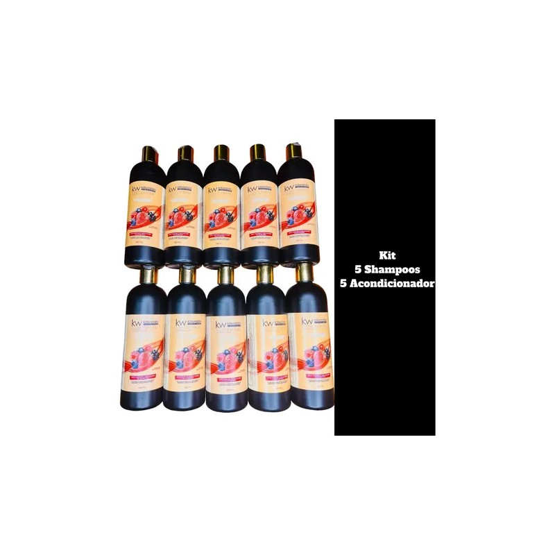 5kits Mantenimiento Kerawesen Shampoacondicionador