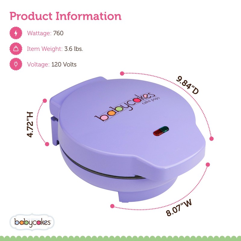 Babycakes Cake Pop Maker by Select Brands - Kit for
