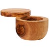 Berard Olive Wood Salt Container, Diameter 11 cm, with Gift