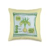 Onion seeds packet growing vegetables Throw Pillow