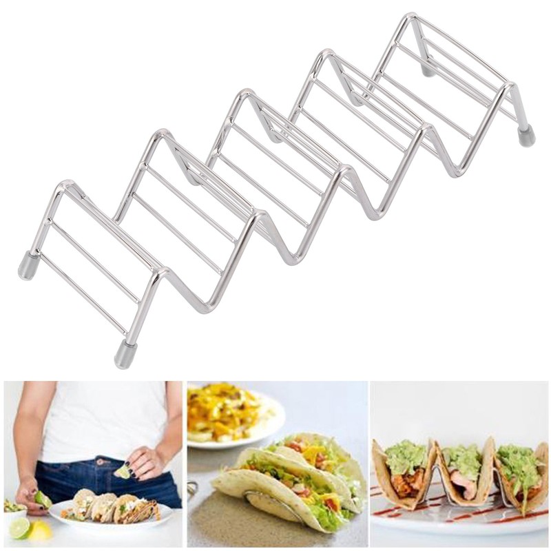 Taco Holder Innovative 304 Stainless Steel Pancake Stand Tray for
