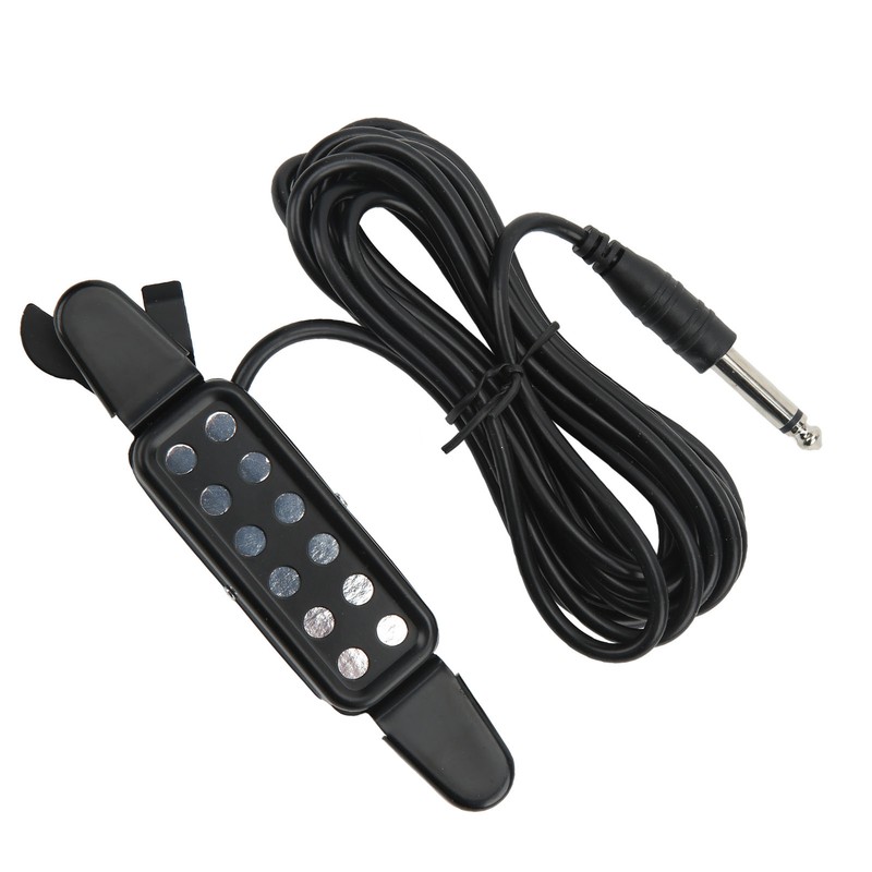 Acoustic Guitar Electric Transducer Soundhole Pickup Preamplifier Punching Free Accessories
