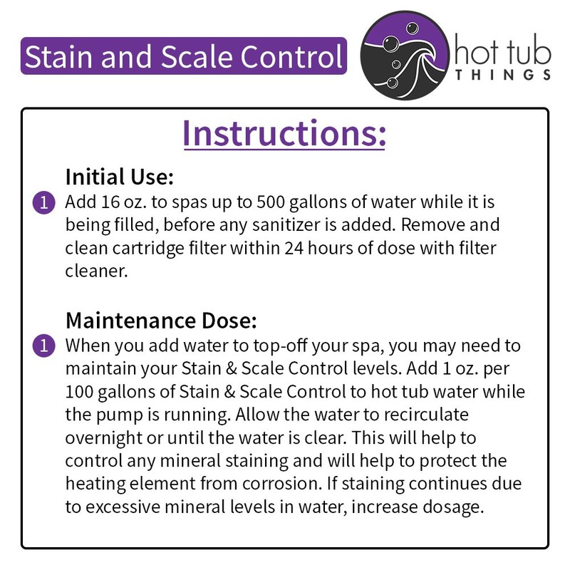 Hot Tub Things Stain & Scale Control, Metal & Mineral