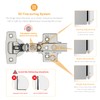 Chibery 10 Pack Frameless Inset Soft Close Concealed European Hinges,