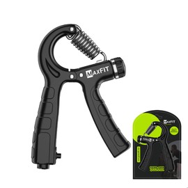 Maxfit Ejercitador de Mano para Rehabilitación y para Fortalecer Músculos de Antebrazos y Articulaciones, graduable de 5kgs a 60 Kgs, Evita Lesiones en Mano para Atletas y Dolor Artrítico, Hand Grip
