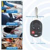 X AUTOHAUX 4 Button Car Keyless Entry Remote Control Replacement