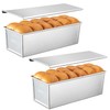 CURTA 2 Pack Pullman Loaf Pan with Lid, 2.2 lb