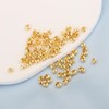 100pcs Crimp Beads for Jewelry Making - 18K Gold Crimp