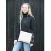 LONI Ladies Patent Leather Clutch Bag Shoulder Bag Handbag, navy