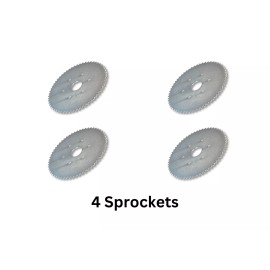 Azusa 4 Pcs 60T #35 Chain Steel Sprocket w/ P2161 Bolt Pattern Fits Mini Bike Go Kart