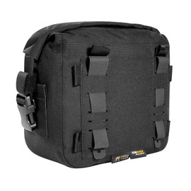 Tasmanian Tiger TT Tac Pouch 1 WP Padded Waterproof Backpack Accessory Bag with Molle System for Camera Equipment, Lenses, Electronics; Black