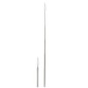 com-four® 2 x Foldable Stainless Steel Straws, Rustproof and Reusable,