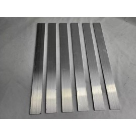 USA 6061 Aluminum Flat Bar, 1/4" x 1-1/2" x 17" long, Solid Stock, Plate, 6 pack