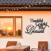Vivegate Thankful Grateful Blessed Wall Decor – Home Thankful Iron