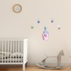 5pcs Self-Adhesive Kids Coat Hooks, Cartoon Animal Pattern Wooden Hooks
