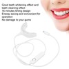 Teeth Whitening Device Soft Silicone Blue Light Timing Dental Teeth