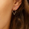 Goenjoy Boho Square Stud Earrings Jackets, Gold Minimalist Geometric V