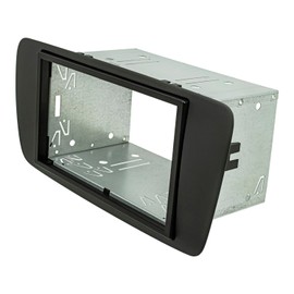 tomzz Audio 2449-035 Double DIN Radio Fascia Set Compatible with Seat Ibiza 6J 2008-2013 Anthracite Black with Installation Kit