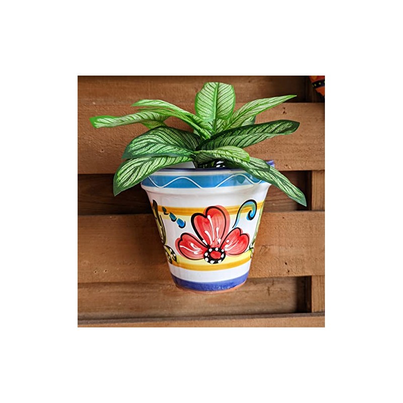 Tierra Fina Spanish Wall Planter, Flower Pot, Planter, Wall Pocket
